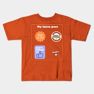 Support Social Media Post Kids T-Shirt